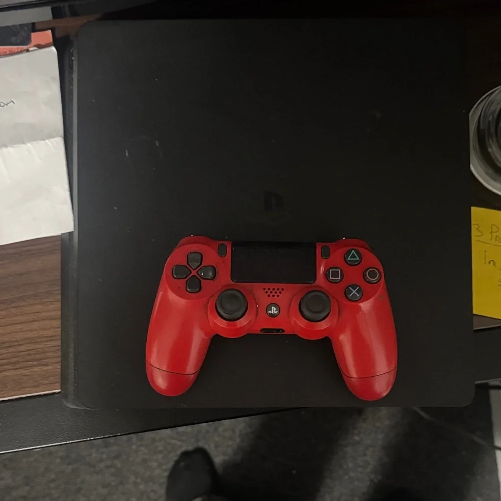 Sony Console with Red Controller